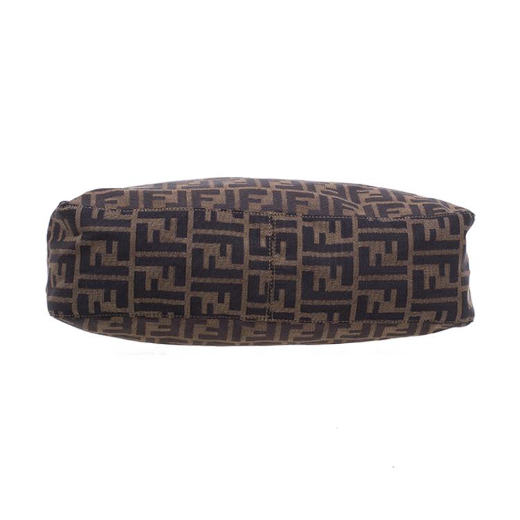 Pre Owned Fendi brown Zucca Hobo Shoulder bag