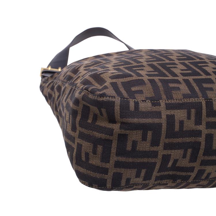 Pre Owned Fendi brown Zucca Hobo Shoulder bag
