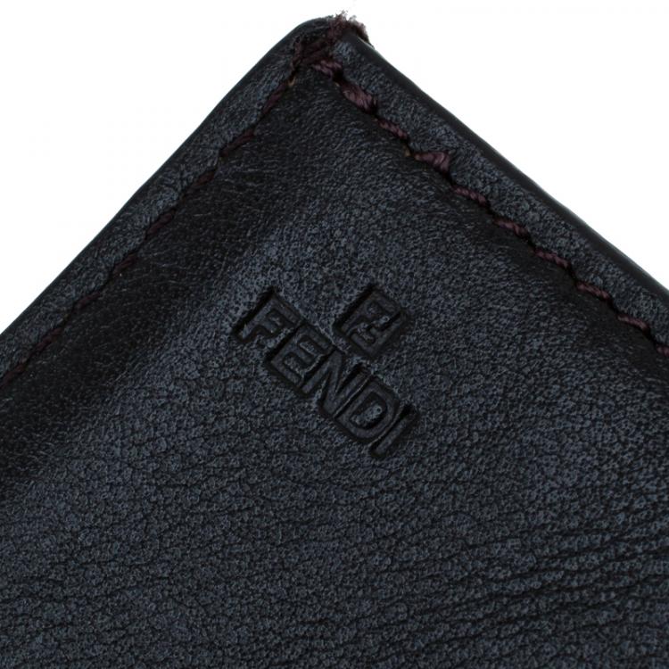 Pre Owned Fendi Brown Zucca Canvas Continental Wallet