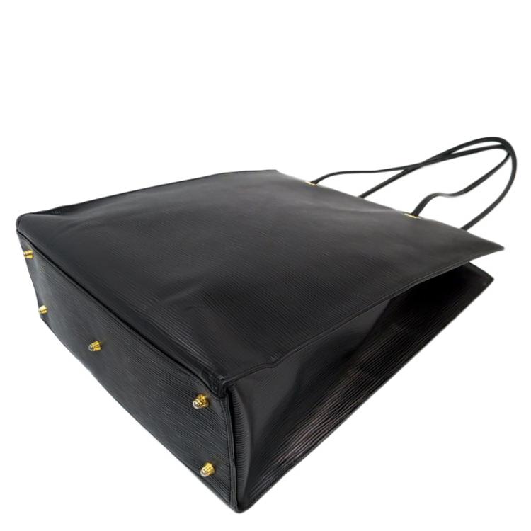 Pre Owned Fendi Black Epi Leather Vintage Tote