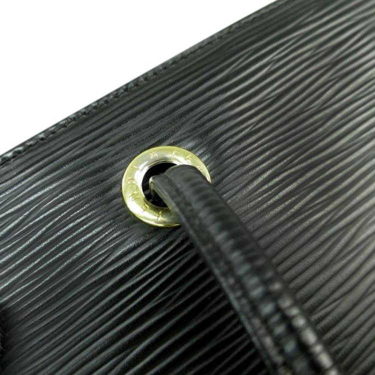 Pre Owned Fendi Black Epi Leather Vintage Tote