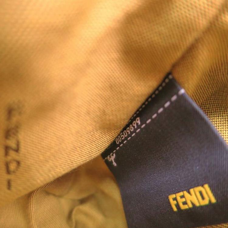 Pre Owned Fendi Tobacco Zucca Canvas Mini Pochette Bag