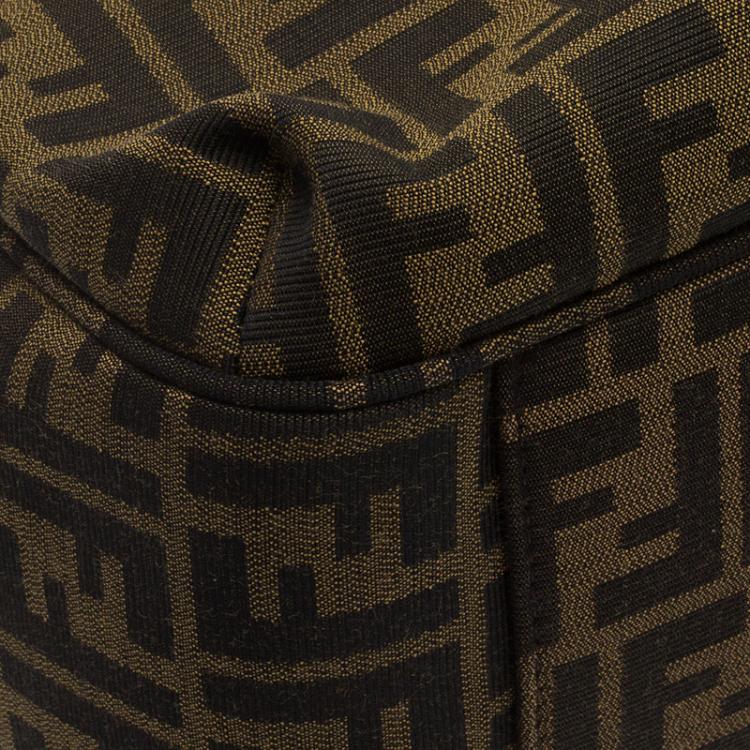 Pre Owned Fendi Tobacco Zucca Canvas Jacquard Grande Shopping Tote