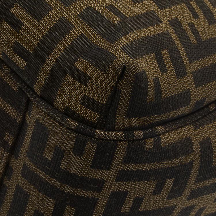 Pre Owned Fendi Tobacco Zucca Canvas Jacquard Grande Shopping Tote