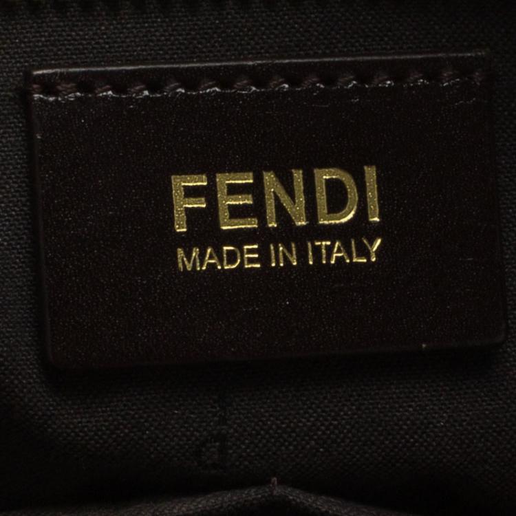 Pre Owned Fendi Tobacco Zucca Canvas Jacquard Grande Shopping Tote