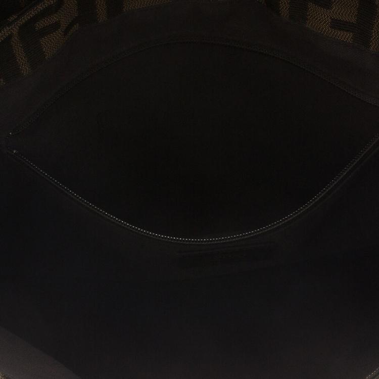 Pre Owned Fendi Tobacco Zucca Canvas Mia Flap Bag