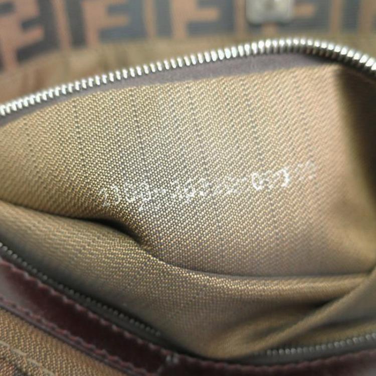 Pre Owned Fendi Tobacco Zucca Canvas Shopper Tote