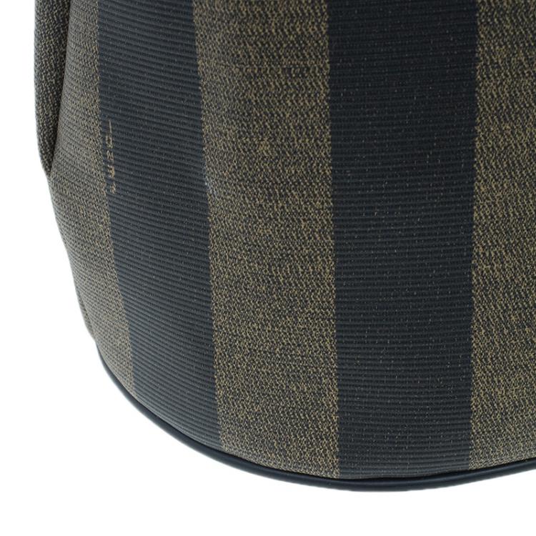 Pre Owned Fendi Vintage Coated Canvas Pequin Cross Over Backpack