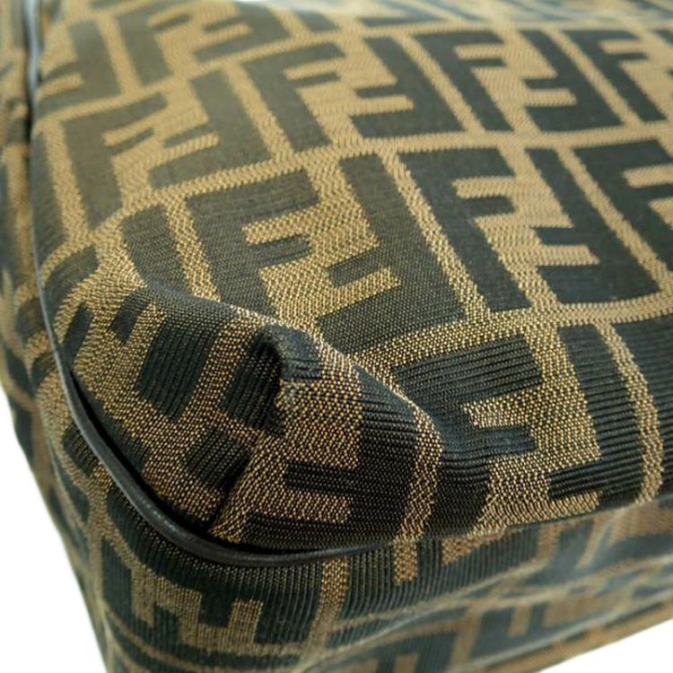 Pre Owned Fendi Tobacco Zucca Canvas Chef Shopper Tote
