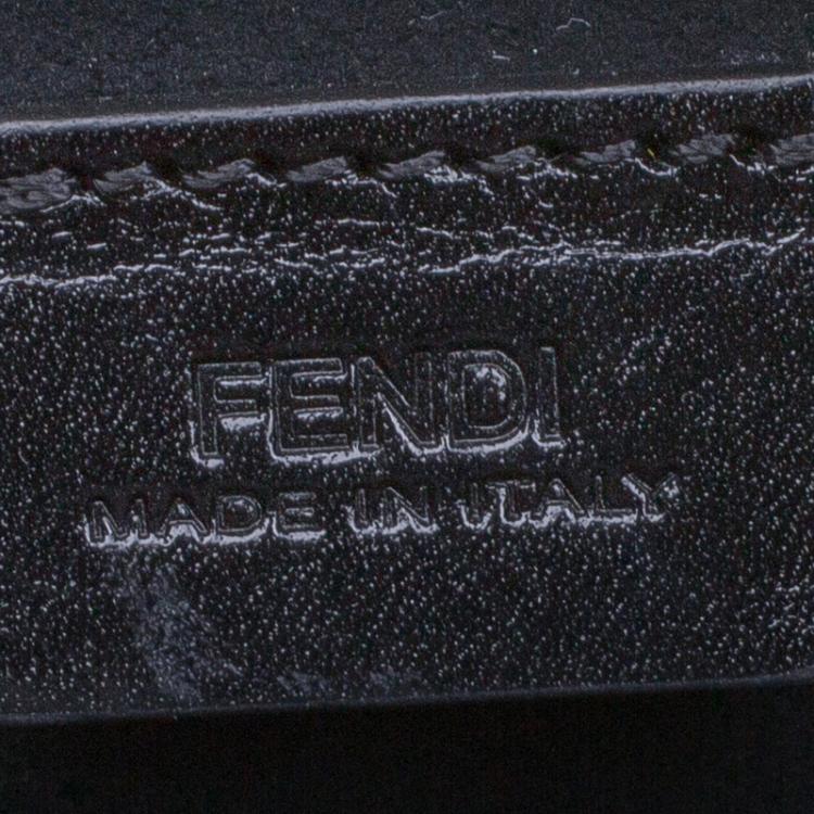 Pre Owned Fendi Multicolor Calf Hair and Leather 2Jours Envelope Clutch