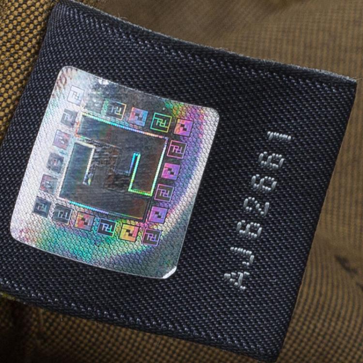 Pre Owned Fendi Tobacco Zucca Canvas Chef Shopper Tote