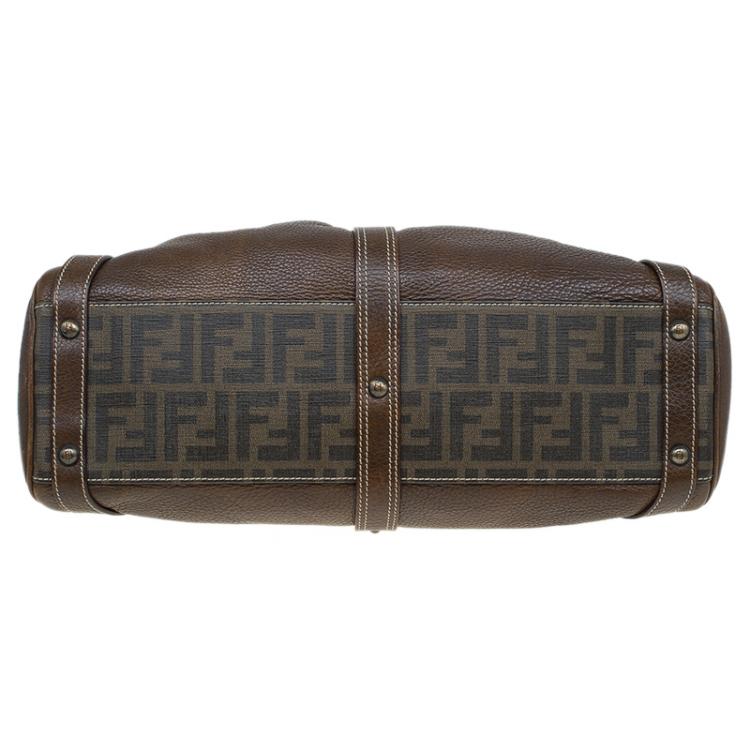 Pre Owned Fendi Brown Leather Medium Magic Satchel