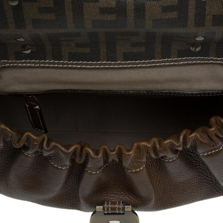 Pre Owned Fendi Brown Leather Medium Magic Satchel