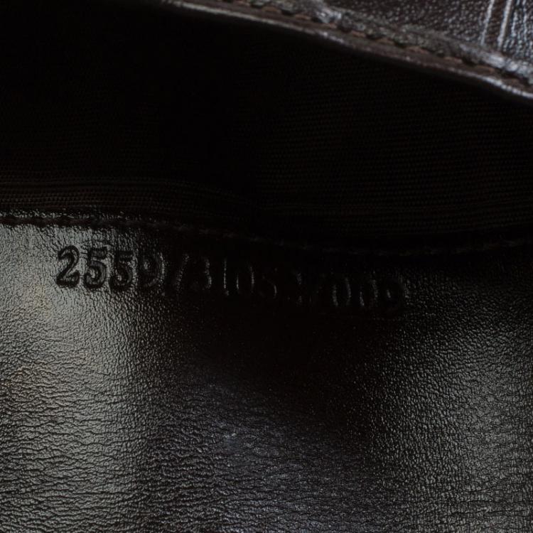 Pre Owned Fendi Tobacco Zucca Canvas Flap Wallet