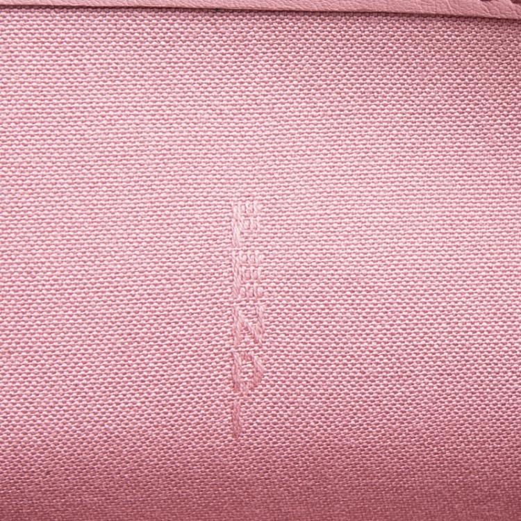 Pre Owned Fendi Pink Leather Tube On Chain Wallet 