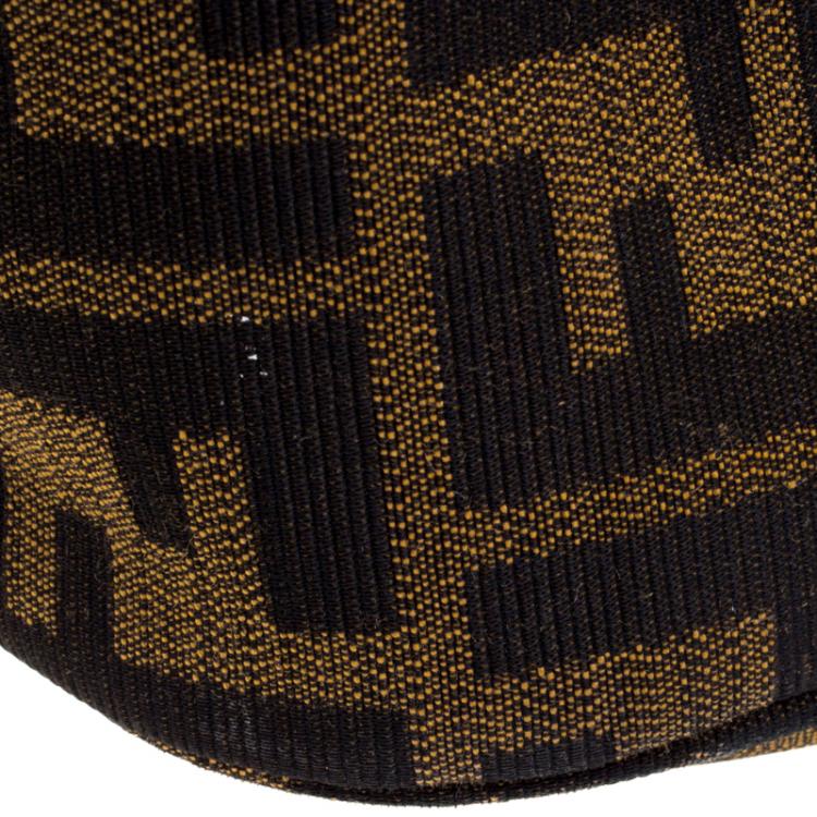 Pre Owned Fendi Tobacco Zucca Canvas Crossbody Bag