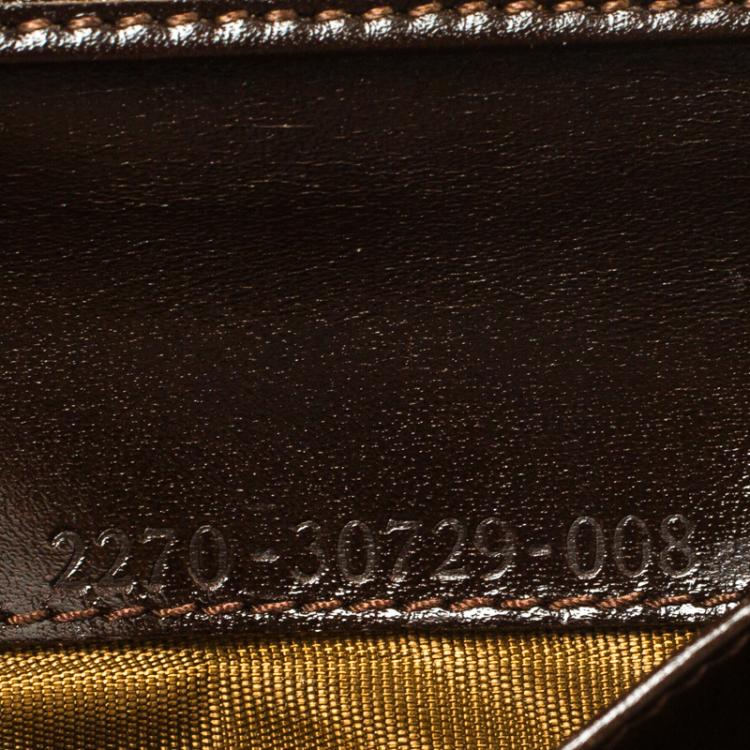 Pre Owned Fendi Tobacco Zucca Canvas Flap Compact Wallet