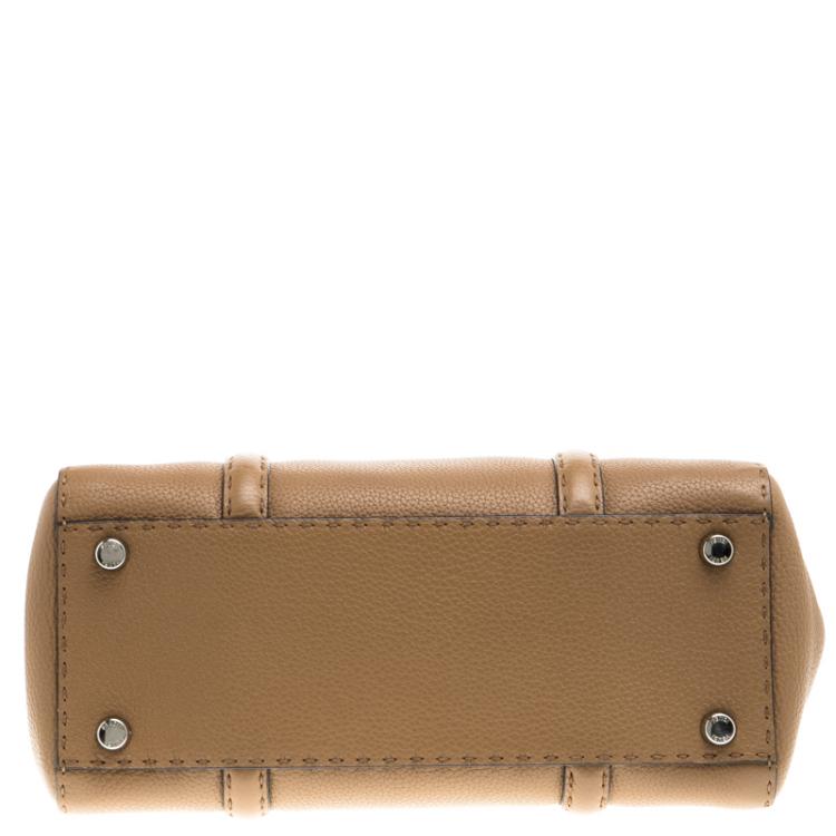 Pre Owned Fendi Brown Leather Satchel