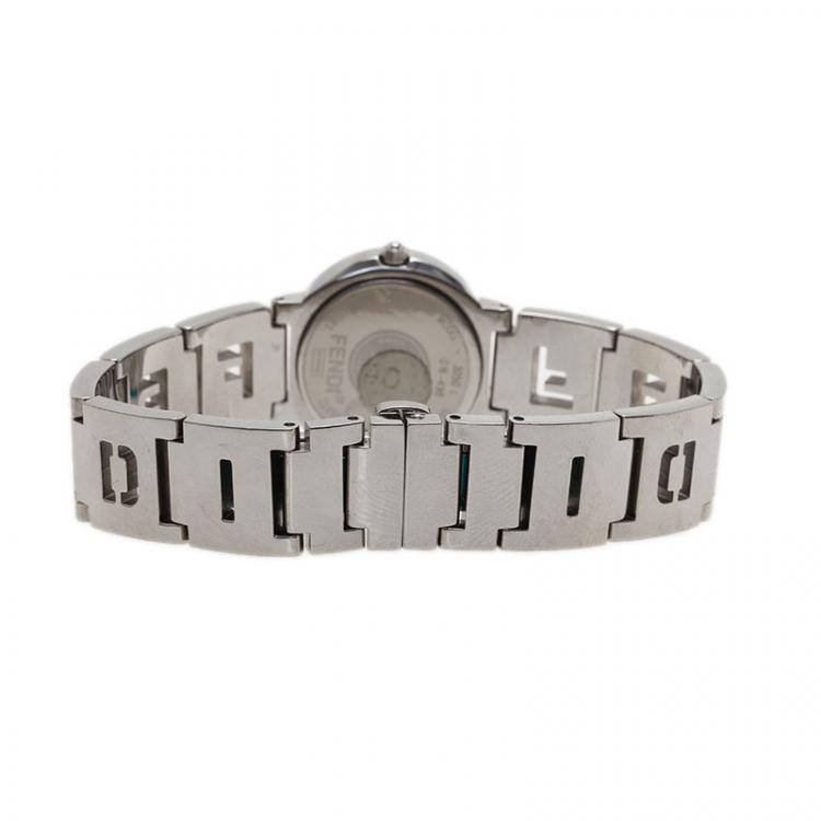 مملوكة مسبقًا Fendi Royal Blue Stainless Steel 3050L Women's Wristwatch 24MM