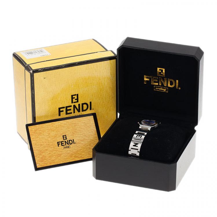 مملوكة مسبقًا Fendi Royal Blue Stainless Steel 3050L Women's Wristwatch 24MM