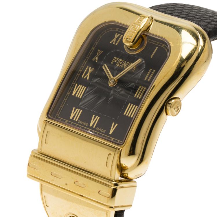 Pre Owned Fendi Black Stainless Steel B. Fendi Women's Wristwatch 32MM