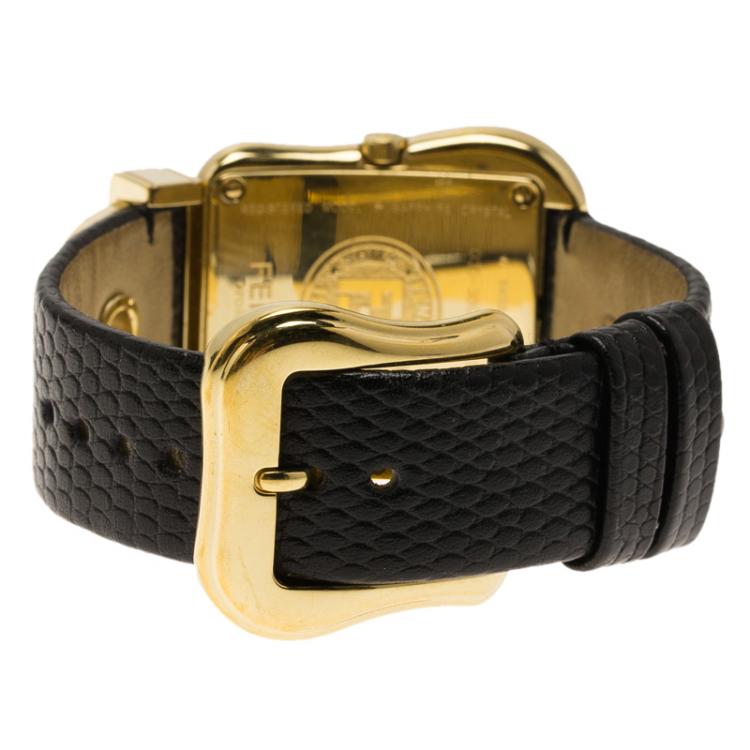 Pre Owned Fendi Black Stainless Steel B. Fendi Women's Wristwatch 32MM