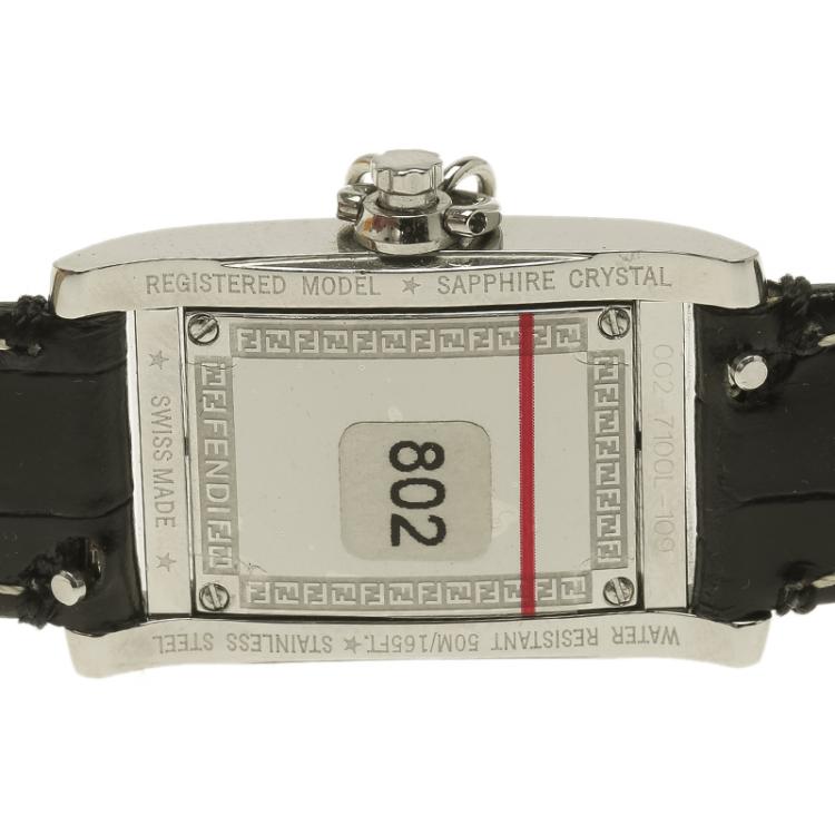 Pre Owned Fendi Mother of Pearl Stainless Steel Orologi F711241 Women's Wristwatch 21MM