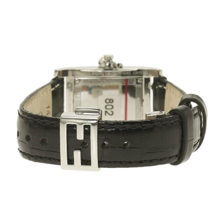 Pre Owned Fendi Mother of Pearl Stainless Steel Orologi F711241 Women's Wristwatch 21MM