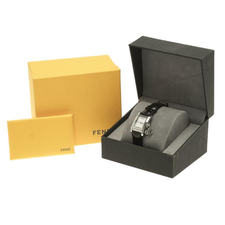 Pre Owned Fendi Mother of Pearl Stainless Steel Orologi F711241 Women's Wristwatch 21MM