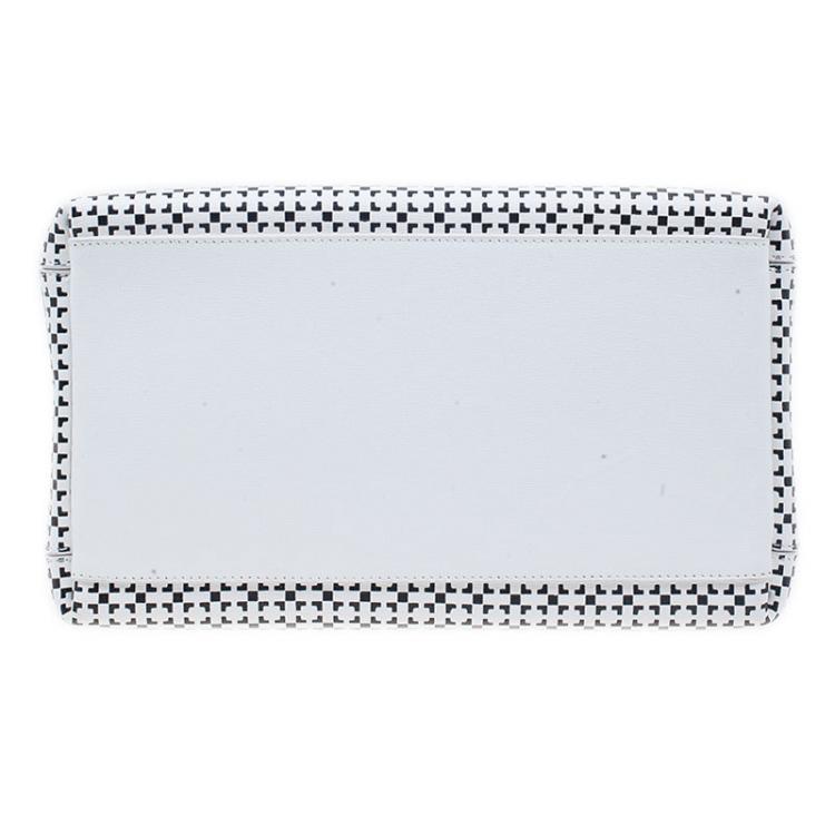 Pre Owned Furla White Rubber Candy Satchel