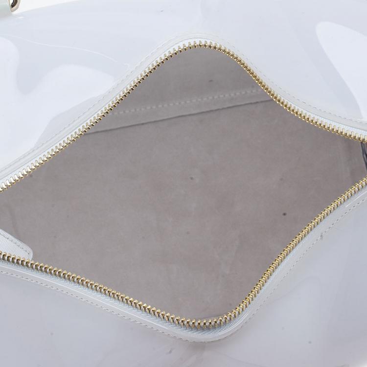 Pre Owned Furla White Rubber Candy Satchel