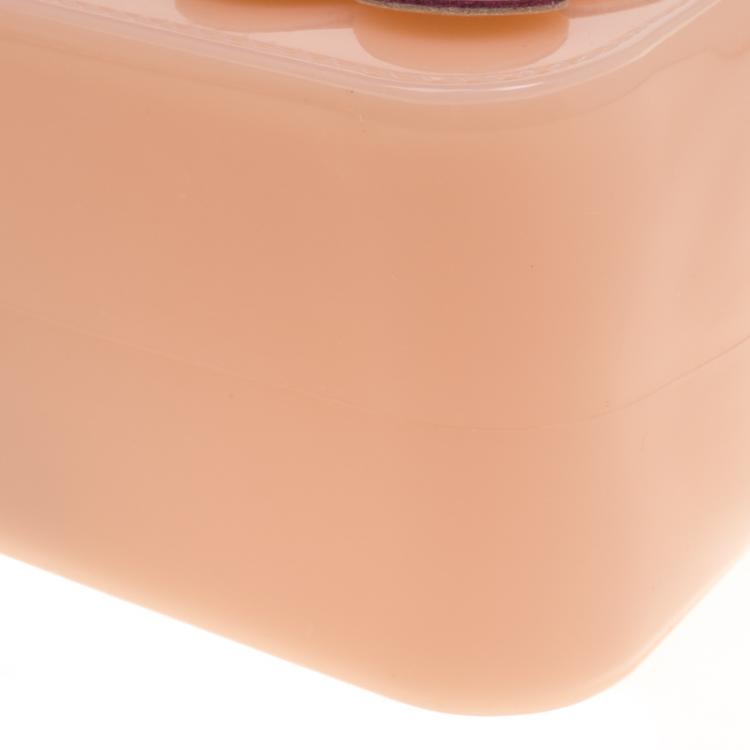 مملوكة مسبقًا Furla Peach Floral Candy Bon Bon Crossbody Bag
