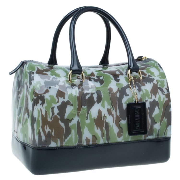مملوكة مسبقًا Furla Camo Rubber Candy Satchel Bag