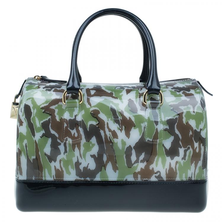 مملوكة مسبقًا Furla Camo Rubber Candy Satchel Bag