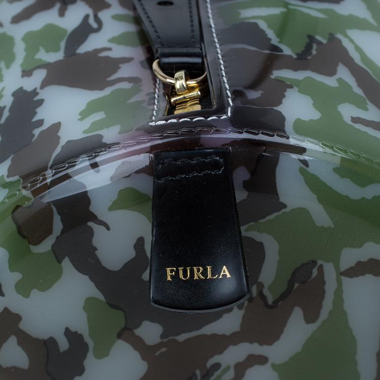 مملوكة مسبقًا Furla Camo Rubber Candy Satchel Bag