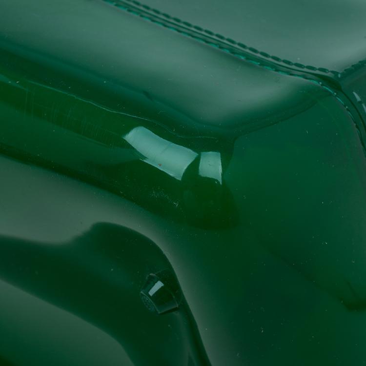 Pre Owned Furla Green Glossy Rubber Candy Satchel