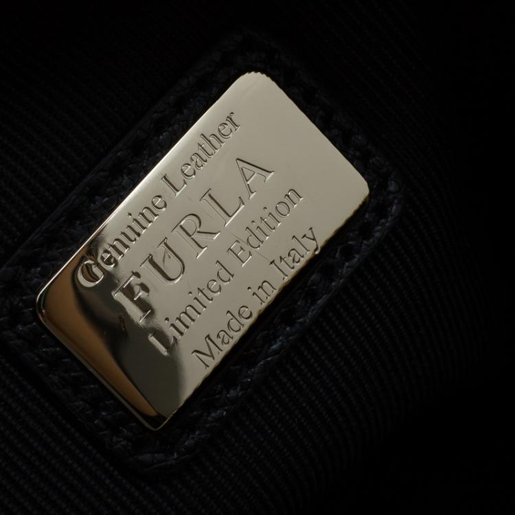Pre Owned Furla Black Leather Mini Yo-Yo Crossbody Bag