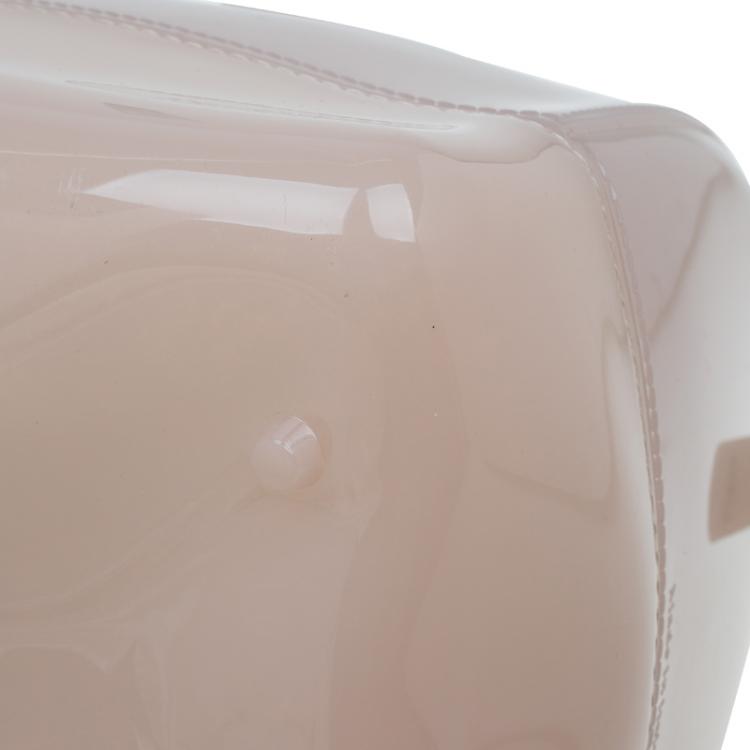 Pre Owned Furla Nude Glossy Rubber Candy Satchel