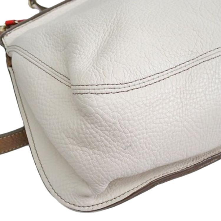 Pre Owned Furla Tricolor Leather Tote Bag