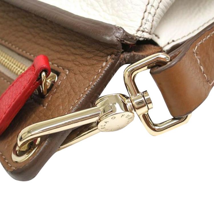 Pre Owned Furla Tricolor Leather Tote Bag