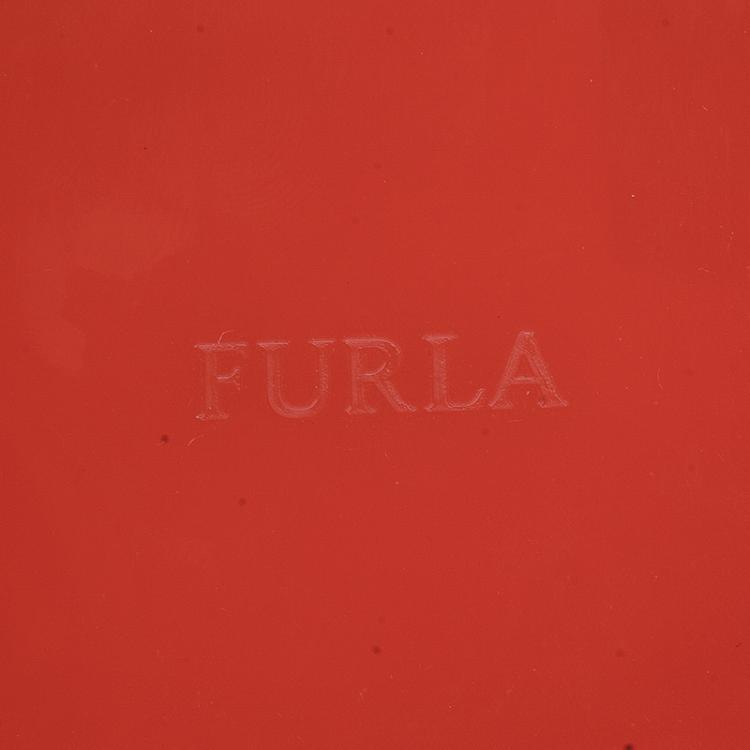 Pre Owned Furla Red PVC Candy Mini Satchel