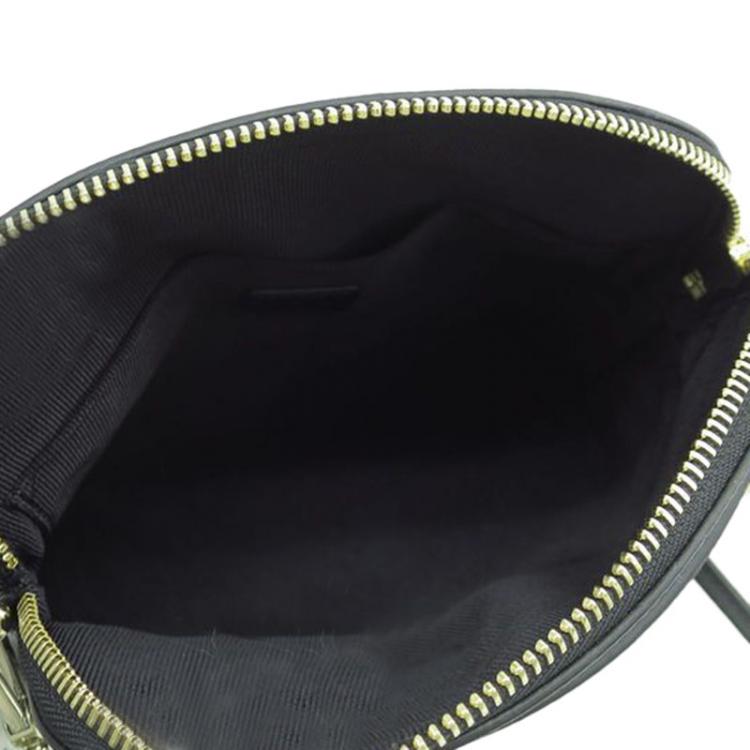 Pre Owned Furla Black Leather Mini Piper Top Handle Bag