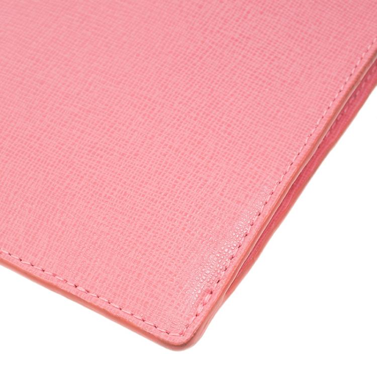 Pre Owned Furla Pink Leather Babylon Phone Bag