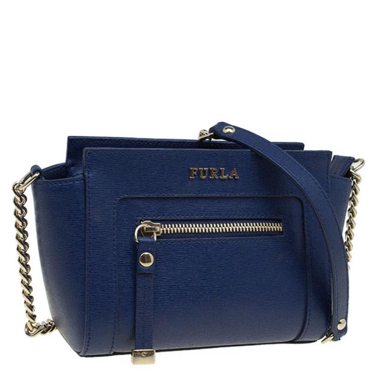 furla navy blue bag