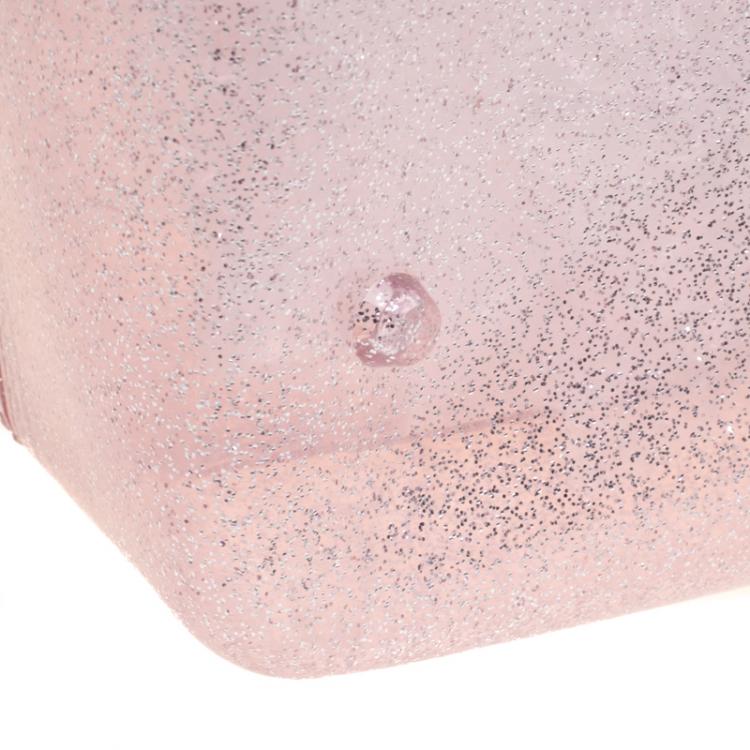 مملوكة مسبقًا Furla Pink Glitter Glossy Rubber Candy Satchel