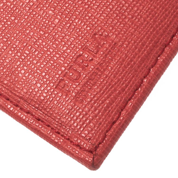 Pre Owned Furla Pink Leather Babylon Trifold Wallet