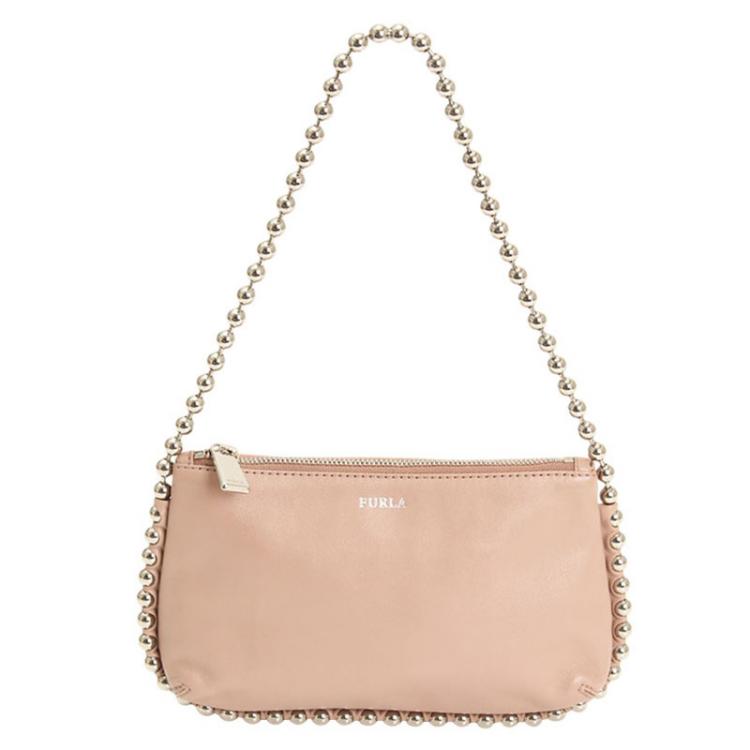 Furla beige leather bag hot sale