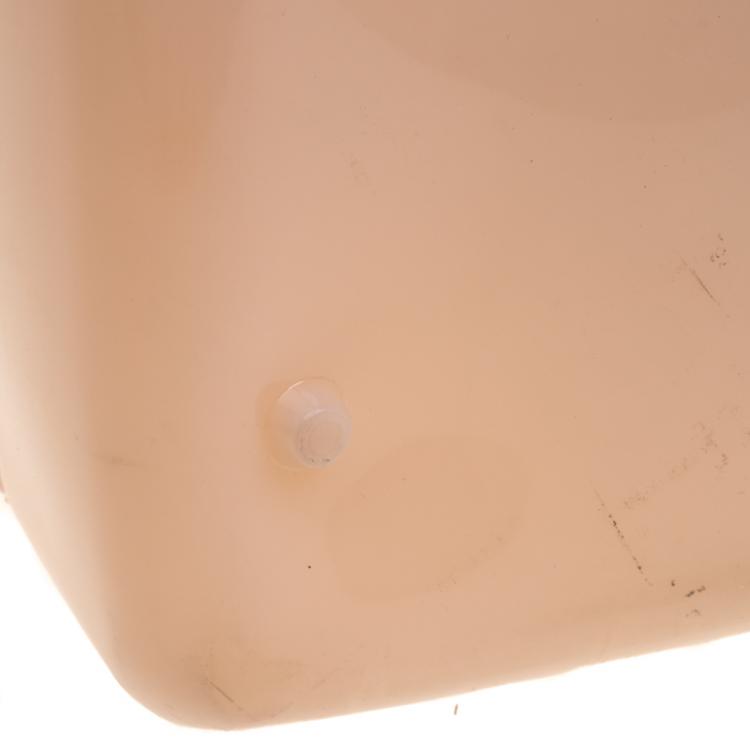 مملوكة مسبقًا Furla Light Peach Glossy Rubber Candy Satchel