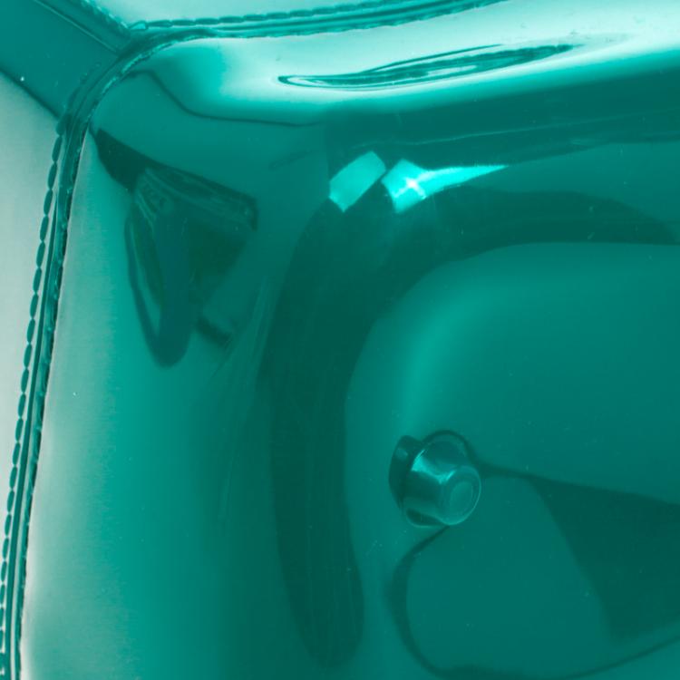 مملوكة مسبقًا Furla Teal Green Glossy Rubber Candy Satchel