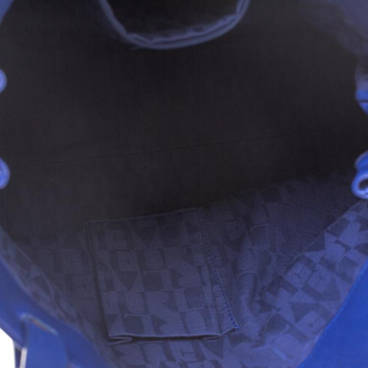 Pre Owned Furla Blue Leather Tote
